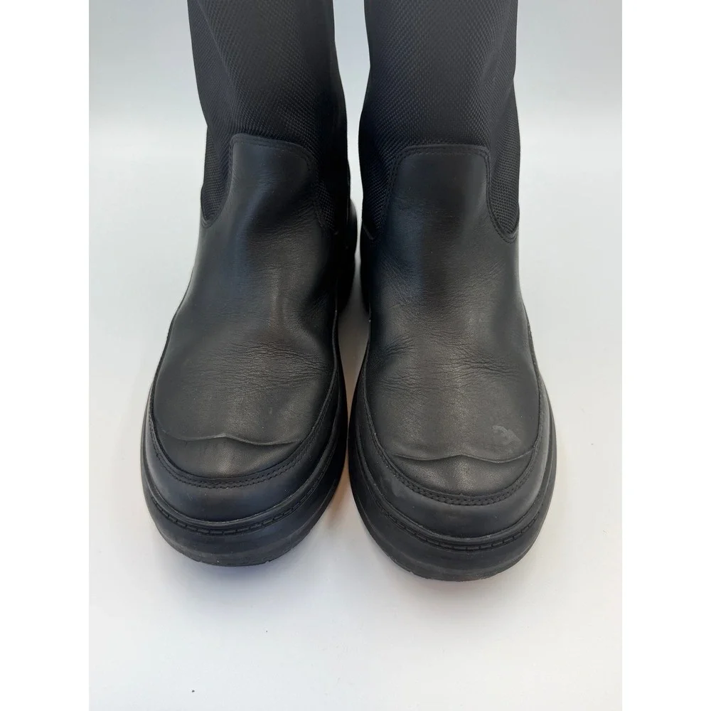 Hunter x Killing Eve Women Black Leather Insulated Boots Size 7 Limited Edition
